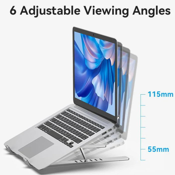 Vention Soporte KDMI0 para Portátil o Tablet hasta 17 pulgadas en Gris/Plata Vention Soporte KDMI0 para Portátil o Tablet hasta 17 pulgadas en Gris/Plata